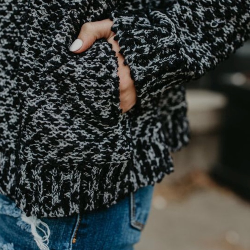 CLEARANCE ‼️TINA BLACK GREY turtle neck - sweater - Picture 5 of 5